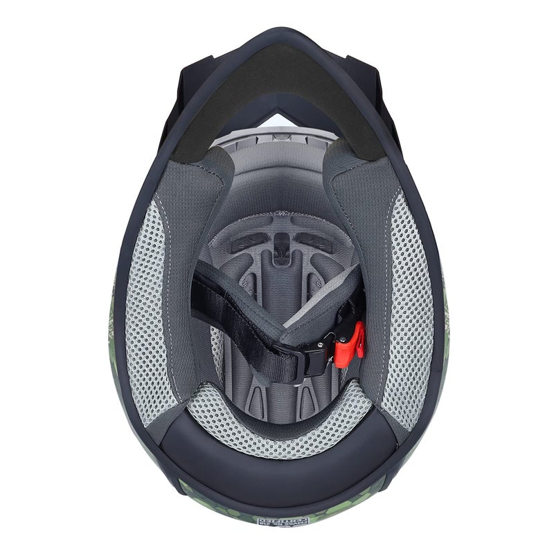 GLX GX623 Youth ATV/Dirt Bike Helmet Combo - Camo, Medium - DOT - Image 4